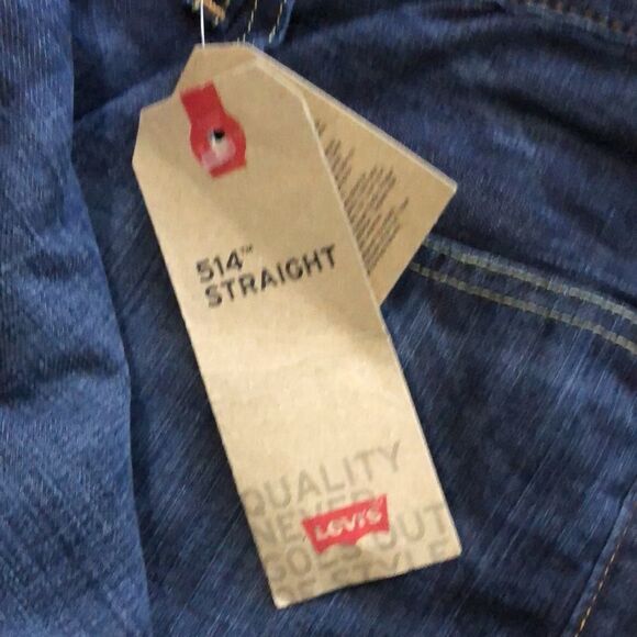 NWT Men’s Levi’s 514 straight Darker wash jeans. Size 38 x 30 - Picture 3 of 8